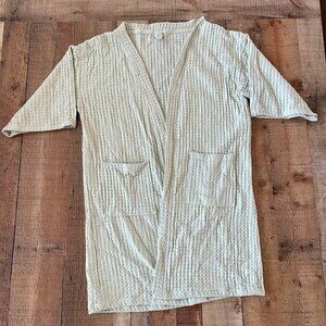 Bathen sea foam green waffle knit bath robe women's xl